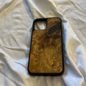 Carved iPhone 12 Pro Max Wood and Resin Case